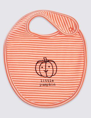 Pure Cotton Little Pumpkin Bib